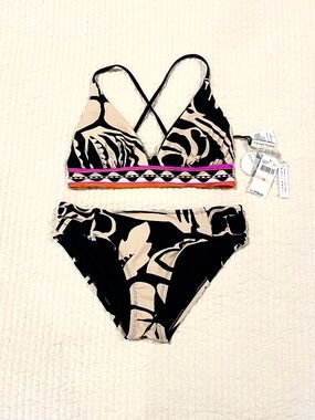 NWT Trina Turk Reversible 2 PC Bikini
